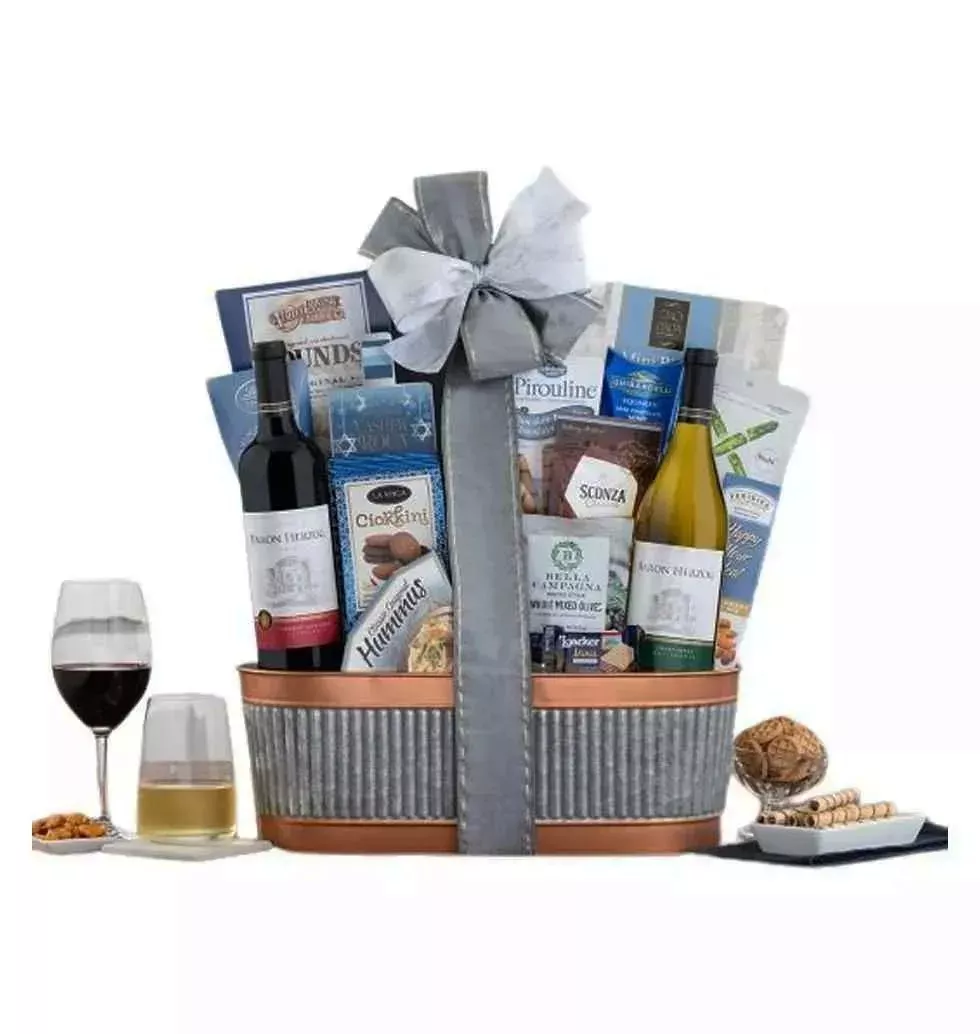 Elegant Kosher Wine And Gourmet Assortment