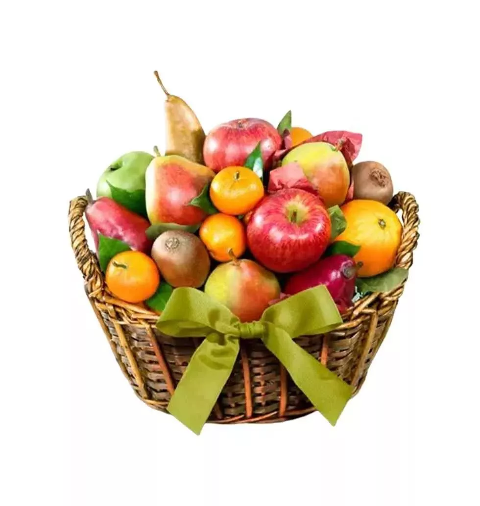 Exquisite Harvest Delight Organic Fruit Basket