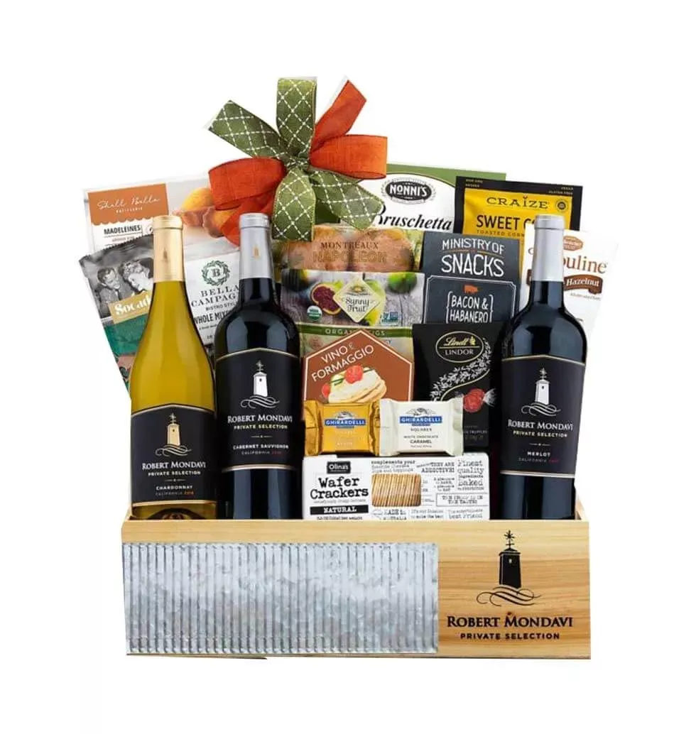 Taste of Luxury Wine Gift Basket