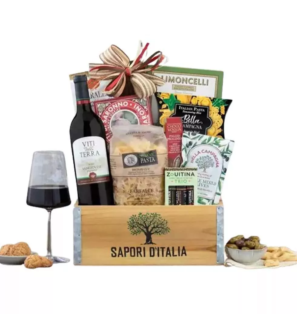 Premium Sangiovese and Snack Selection