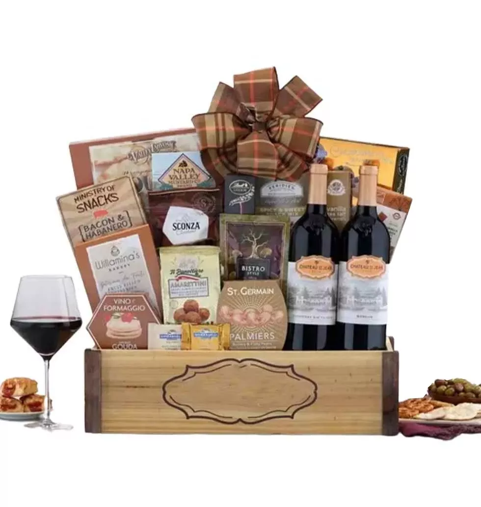 Vineyard Delights Wine And Cheese Gift Set