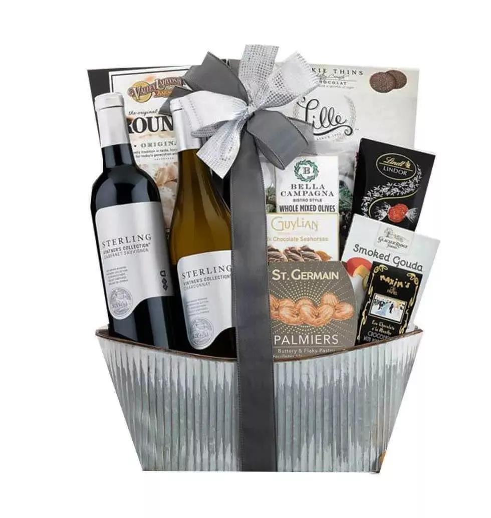 Sterling's Wine & Treats Basket