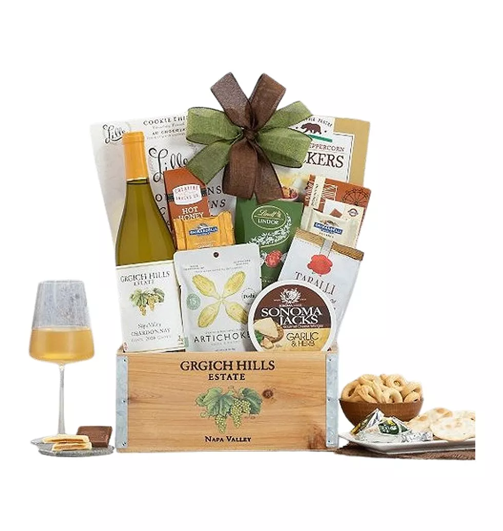 Gourmet Chardonnay Delight Basket