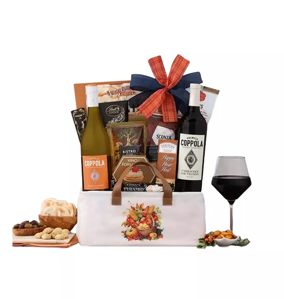 Elegant Wine N Treats Indulgence Basket