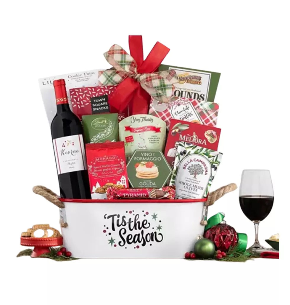 Merlot Celebration Basket