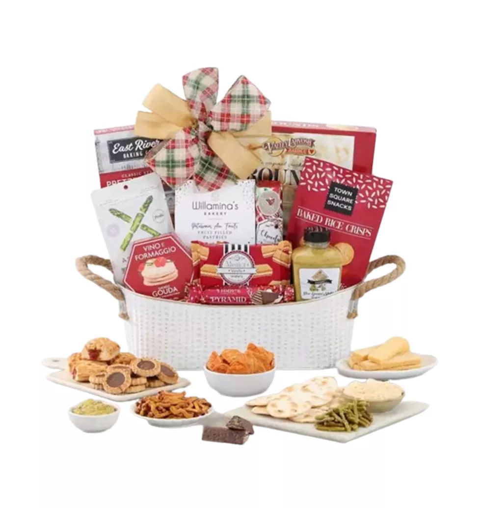 Festive Basket of Gourmet Assortments