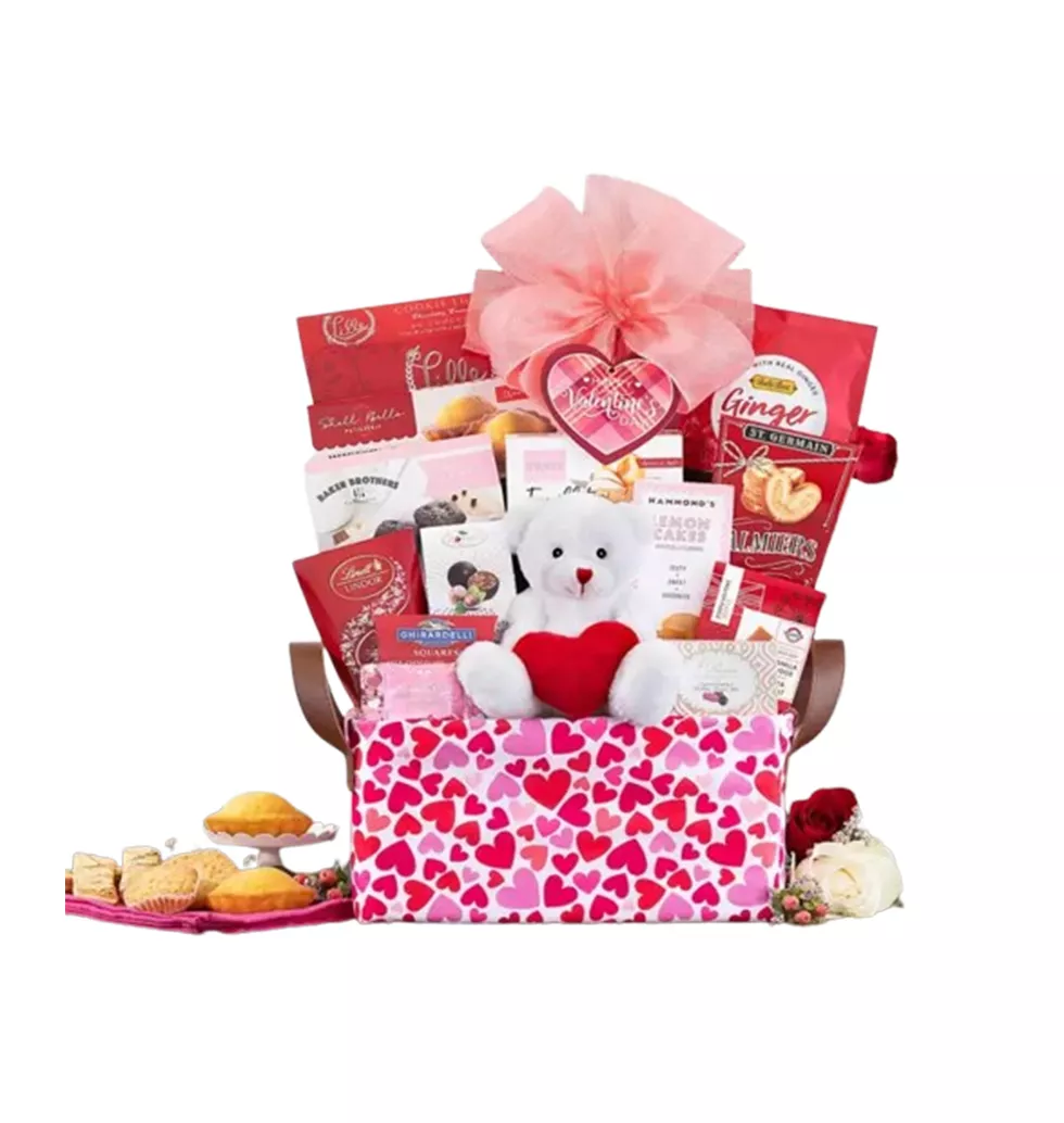 Adorable Valentine’s Treat Basket