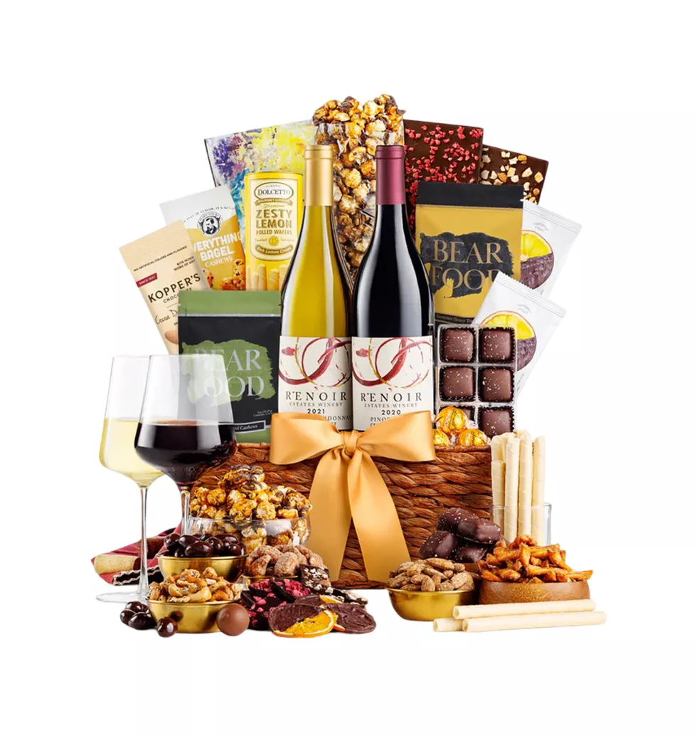 California Bliss Wine & Snack Basket